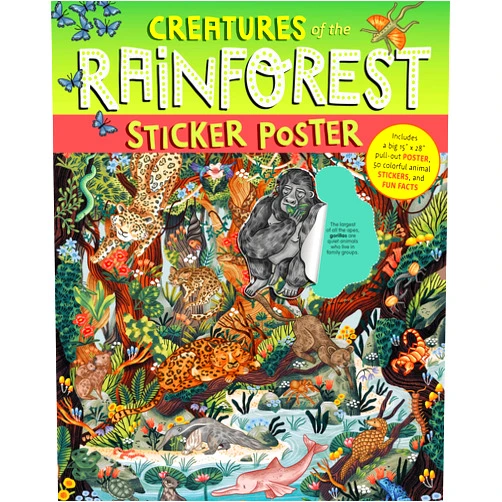 By Fiona Ocean Simmance (Author), Alison Sky Simmance (Author), Kaja Kajfez (Illustrator) & 0 more Creatures of the Rainforest Sticker Poster: Includes a Big 15