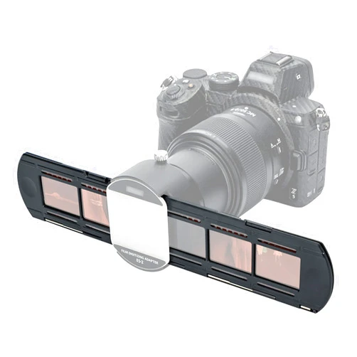 Kiorafoto JJC FH-4 Firm ABS Strip Film Holder for 6 Negatives on 35mm Film on Nikon ES-2 Film Digitizing Adapter Set or Other Old Photo Negative Scanning Copying Equipment Accessories