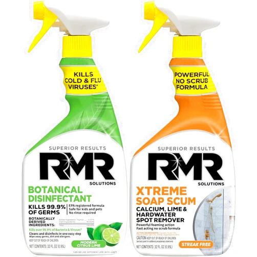 RMR Brands All-Purpose Botanical Based Disinfectant Cleaner and RMR - Xtreme Soap Scum Remover Bundle