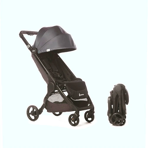 Ergobaby Metro+ Compact Baby Stroller, Lightweight Umbrella Stroller Folds Down for Overhead Airplane Storage (Carries up to 50 lbs), Car Seat Compatible, Slate Grey