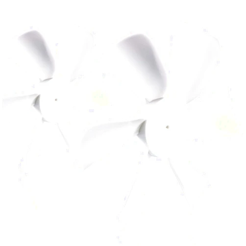 RUSFOL 2 Pack 6“ Replacement White Vent Fan Blades for RV Bathroom Vent Fan, Fits for Heng's, Elixir, Ventline and Jensen Roof vents&Range Hoods or any 12 Volt Motor With a 0.094-inch D-shaped Shaft