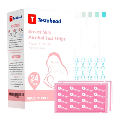T TESTAHEAD Breast Milk Test Strips, Quick & Accurate Test Strips for Breastmilk at Home, Results in 2 Minutes, 24 Pack