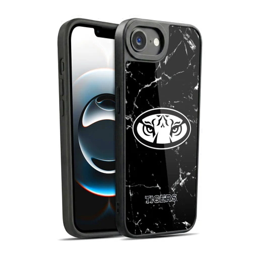 Head Case Designs Officially Licensed Auburn University AU Black and White Marble Gel Armor Case [Military Grade Drop Protection] Compatible with Apple iPhone 16e / iPhone 17e