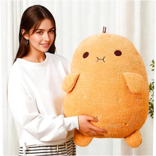Labauxite Cute Potato Plush Toy Kawaii Potato Stuffed Doll Soft Stuffed Food Potato Plushie Pillow Toys Doll Kids Gifts (20.8in)