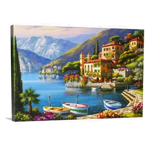 CANVAS ON DEMAND Villa Bella Vista Canvas Wall Art Print by Sung Kim, Contemporary, Traditional, Home Decor, Artwork,18