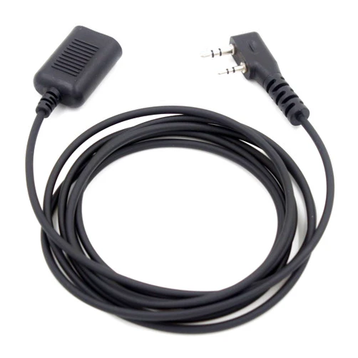 KENMAX® 2 PIN Radio Earpiece Speaker Mic Extension Cable for Kenwood TK-370 TK-373G TH-42A TH-42E Baofeng BF-480 BF-320 BF-V6 (2m)