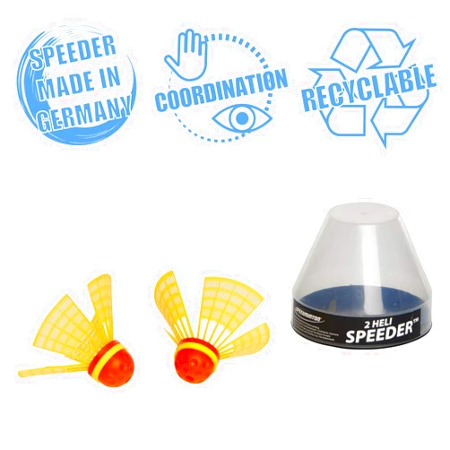 Speedminton Heli Speeder (2 Pack) for Crossminton and Speed Badminton
