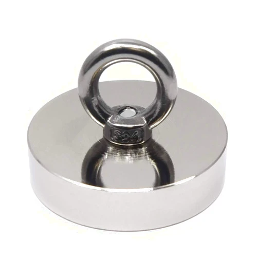 CMS Magnetics 2 Pack Fishing Magnets, Powerful Neodymium Magnets | Rare Earth Magnets w/Eyebolts - 180 Pound Pulling Power Each. Great for Magnetic Fishing and Treasure Hunting | Fishing Magnet 5