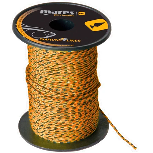 Mares Unisex's Line Diamond Thread Black, 1.5 mm/100 m