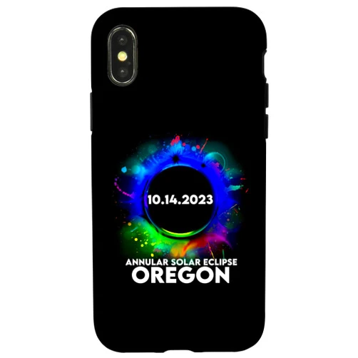 Annular Solar Eclipse 2023 Oregon iPhone X/XS Annular Solar Eclipse OREGON October 14 2023 Case