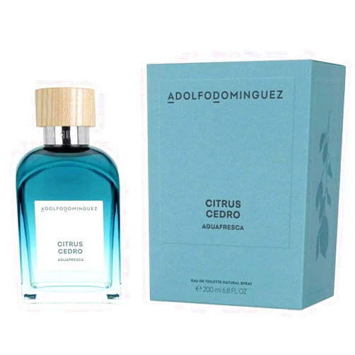 Adolfo Dominguez Agua Fresca Citrus Cedro Eau de Toilette 200 ml / 6.8 Fl Oz
