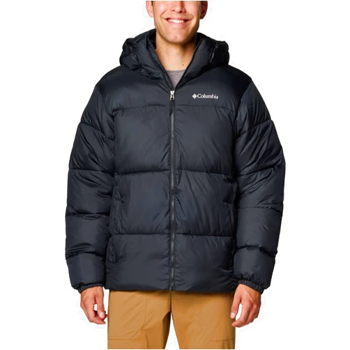 Columbia Men's Puffect II Hooded Jacket, Black, Large