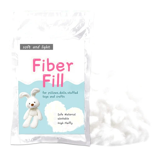 LOKUNN 150g/5.3oz Polyester Fiber Fill, Stuffing Pillow Filling Stuffing Cushion Filling, Batting High Resilience Fill Fiber, Stuffing for Stuffed Animals/DIY Crafts