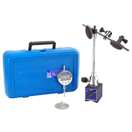 Fowler 54-585-250 Articulating Magnetic Base and Indi-X Blue Fraction Electronic Indicator Set, 0.0005