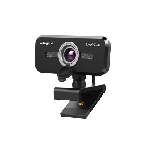 Creative Live! Cam Sync 1080p V2 Full HD Wide-Angle USB Webcam with Auto Mute and Noise Cancellation for Video Calls, Improved Dual Built-in Mic, Privacy Lens Cap, Universal Tripod Mount…