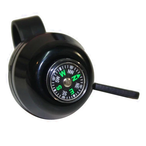 Wolf Base WolFBase Bicycle Accessories Ring Loud Sound Mini Thumb Bike Horn Bell With Compass (Black)