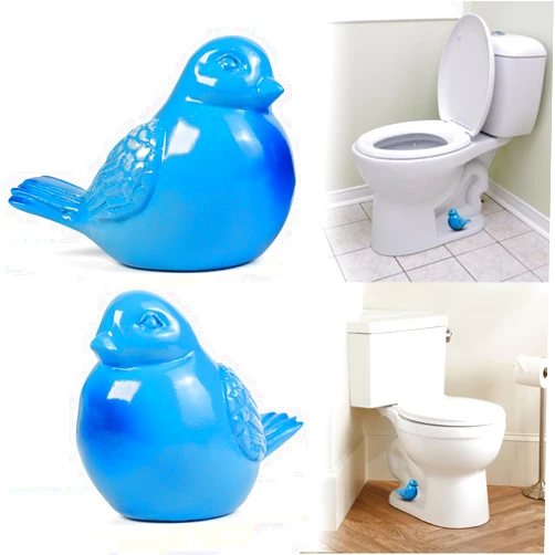 Dizzily 2pcs Toilet Bolt Caps, Tall Toilet Bolt Covers Decorative, Bird Replacement Toilet Screw Cover Caps, No Need to Cut The Bolt and No Tools Required - Universal Fit
