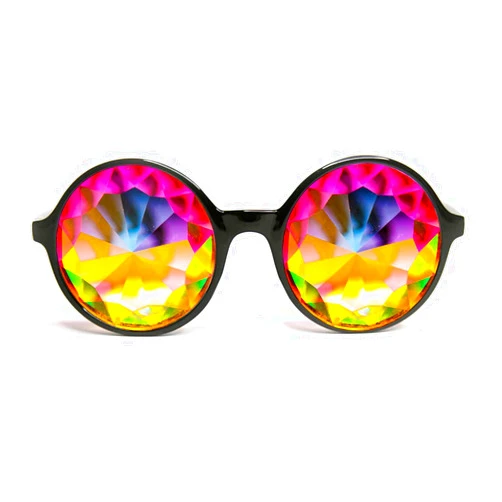 GloFX Xtra Lite Kaleidoscope Glasses | Lightweight Glass Crystal EDM Festival Diffraction Glasses