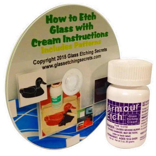 Armour Etch 3-Ounce Glass Etching Cream with Free How to Ebook & Patterns
