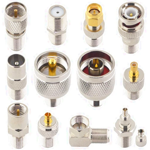 BOOBRIE F Type Connector Kit 12-Pack F Female to SMA/SMB/BNC/UHF PL259/Mini UHF/N-Type/FME/TS9/CRC9/F-Type/TV/MCX F Type Female Adapter F Female to Male Coaxial Connector for TV WIFI Radio Antenna etc