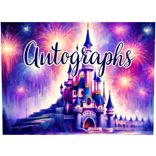JRG Craft Purple Castle Autograph Book for Girls: Small Scrapbook Pad for Kids. Save Signatures and Photos/Pictures of Characters and Princesses at Theme Parks or on Cruises. Space for Stickers/Decals.