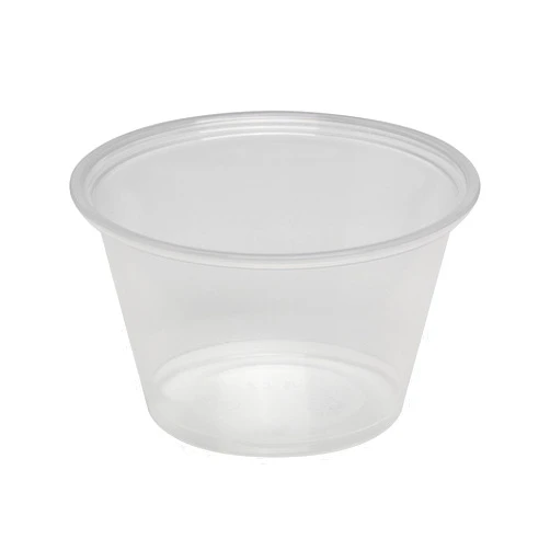 Georgia-Pacific Dixie, 4 oz. Plastic Portion Cup by GP PRO (Georgia-Pacific), Clear, PP40CLEAR, 2,400 Count (200 Cups Per Sleeve, 12 Sleeves Per Case)