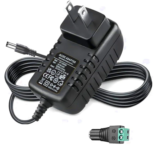 GuanTing 12V 3A AC Adapter Power Supply DC12V 1A 2A Compatible DC12Volts 3Amps Power Adapter Charger Replacement 5.5mmx2.5mm/2.1mm Plug DC12V Power Cord