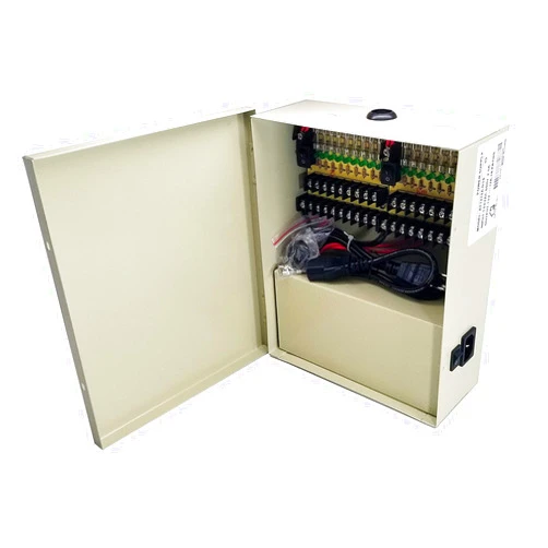 iMBAPrice CCTV 18 Channel Port Output 12V DC 12 Amp Glass Fuse Distribution Power Supply Box for Security Cameras