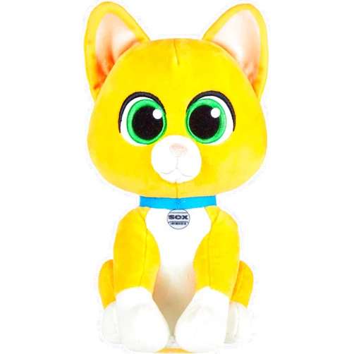 Mattel Disney and Pixar Lightyear Sox Plush Cat Toy with Sound, 9-inch Mission Pal Robot Soft Doll Inspired by Character
