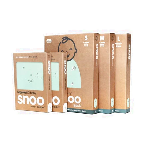 Happiest Baby The Big Bundle 100% Organic Cotton - Includes 3 SNOO Sacks and 2 SNOO Bassinet Fitted Sheets (Teal)