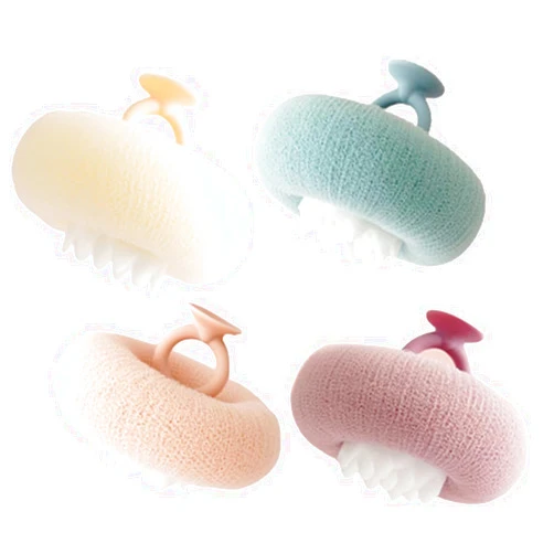 KOSIMI New Upgrade 2-in-1 Sunflower Bath Ball, Super Soft Sunflower Suction Cup Bath Ball, Exfoliating Bath Sponge Cleaning Brush, Shower Loofah Sponge