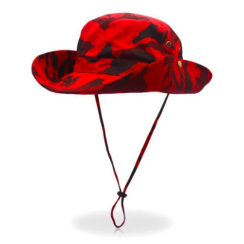 QOHNK Boonie Hats for Men Women Wide Brim Sun Hats Outdoor Sun UV Protection Fisherman Hat Big Head Fishing Camo Bucket Hats