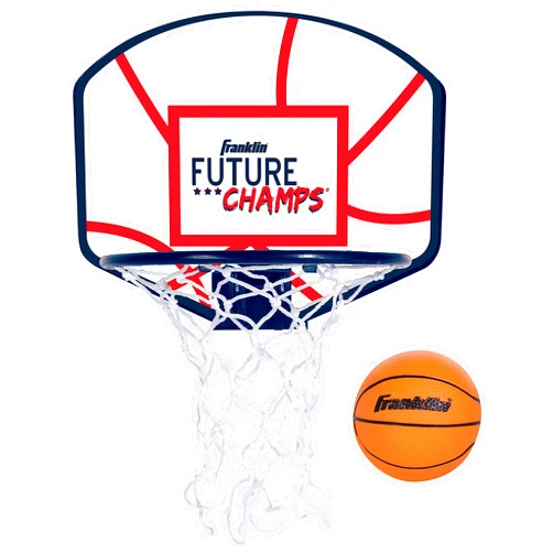 Franklin Sports Kids Mini Basketball Hoop - Over the Door Basketball Hoop with Spring-Loaded Rim