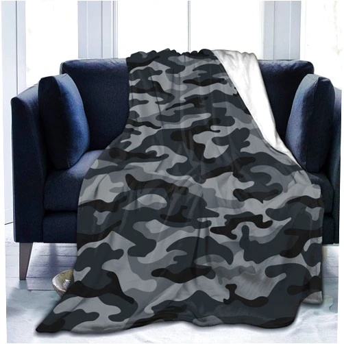 Duduho Military Camouflage Baby Blankets Soft Warm Fuzzy Plush Camo Bed Throw Blanket for Newborn Infant Toddler Girls Boys Kids, 30