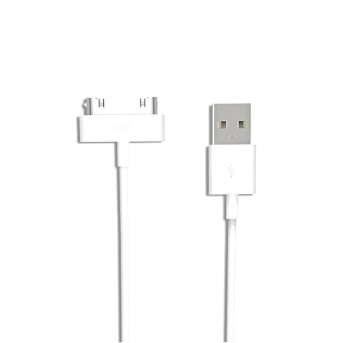 Zeejaar 30 Pin Charger Cable Compatible with iPhone 4 4s 3G 3GS, iPad 1st 2nd 3rd Generation, iPod Touch, iPod Nano, iPod Classsic USB Sync & Charging Cord (1-Pack)