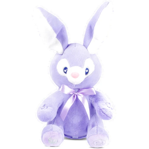 Dimple Bella Bunny Stuffed Animal - Interactive Easter Bunny Plush w/Peek-a-Boo & Singing Songs - Easter Basket Stuffers for Girls, Boys - Baby Easter Gifts for Kids, Toddlers, Ages 0 & Up, Purple