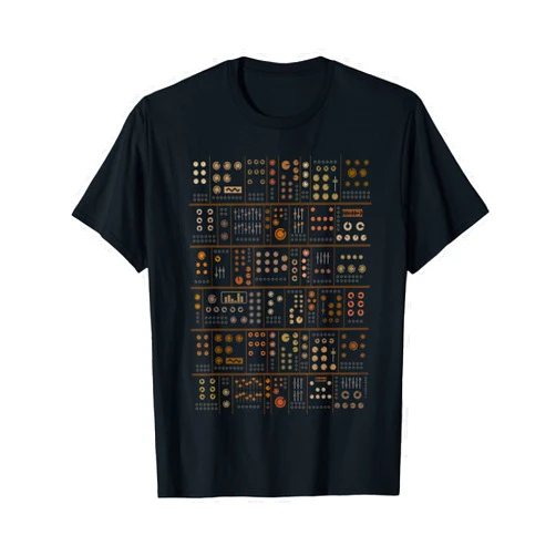 Synthesizer and Drum machine Clothing by Mewzeek T Modular Synthesizer Player T-Shirt