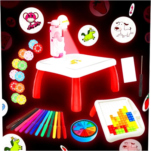 TOYSFINITY Sketch and Trace with Drawing Projector for Kids Ages 4-8 and Older, Painting Projection Sketcher, Smart Dayproud Projector Painting - Provides Endless Drawing Possibilities and Skill Development