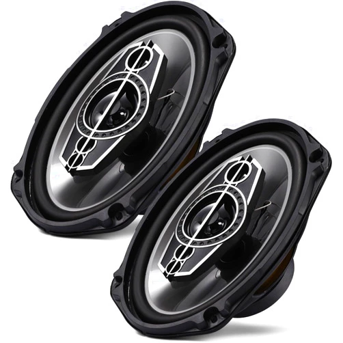 Suacopzar 6 x 9 5-Way Car Coaxial Audio Speakers (Pair), 1000W Peak 4 Ohm Vehicle Coaxial Speaker W/PEI Dome Tweeters, Universal Car Stereo Speaker, Coaxial Tweeter Speaker Replacement