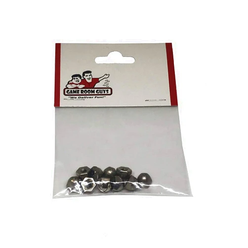 Game Room Guys Stamped Twist/Push-On Metal Acorn Nut - Package of 10-38-6543C