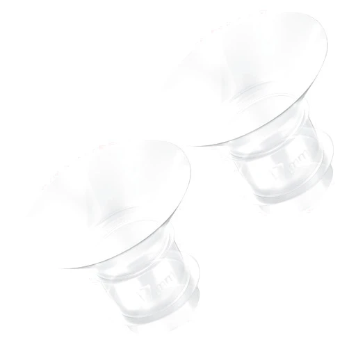 Smarbore 2PCS Flange Insert 17mm Compatible with Medela/Spectra/Willow/TSRETE/Momcozy S9/S12/S9Pro/S12Pro Breastpump 24mm Shields, Reduce 24mm Nipple Tunnel Down to Correct Size, Pump Parts Replace