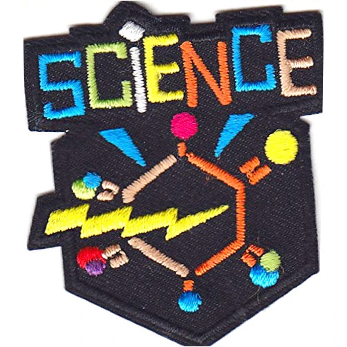Artist Unknown SCIENCE - SCHOOL - LEARNING - RESEARCH - Iron On Embroidered Patch