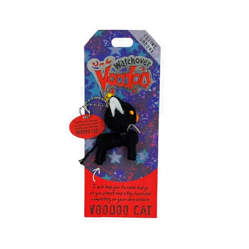 Watchover Voodoo 3-Inch Voodoo Cat Keychain - Handcrafted Gift to Bring Good Luck and Positivity Everywhere You Go