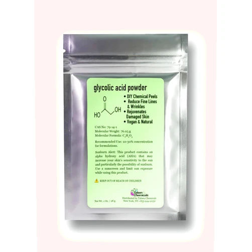 Talsen Chemicals Glycolic Acid Powder (1 Oz/28 Grams) DIY Glycolic Crystal Powder is 99% Pure, DIY Glycolic Acid Peels, Lotion and Serum by Talsen Chemcials