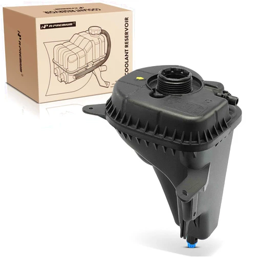 A-Premium Engine Coolant Overflow Recovery Reservoir Tank Compatible with BMW X5 2007-2019, X6 2008-2019, E70 F15 F16 F16 - [3.0L 4.4L 4.8L, With Sensor] - Replaces for # 17137647290, 17137552546