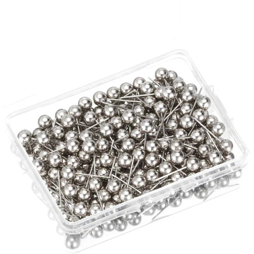 Outus Map Tacks Push Pins Small Size 300 Packs (Silver, 1/5 Inch)