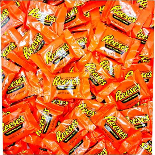 Pisoka RESSE'S Peanut Butter Cups, Milk Chocolate, Snack Size (2LB)