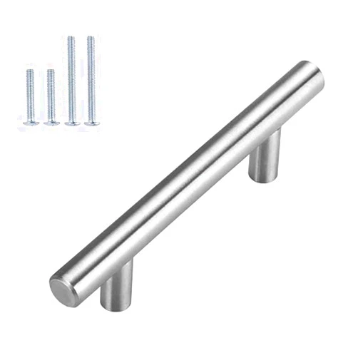 homdiy 20 Pack Cabinet Pulls Modern Drawer Pulls - HD201SN Kitchen Cabinet Handles Cupboard Handles Brushed Nickel Cabinet Hardware Stainless Steel Drawer Handls, 5in Hole Centers