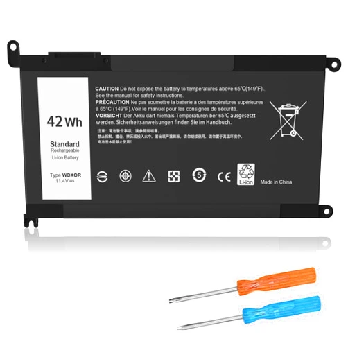 VNYUNQWE 42Wh WDX0R Laptop Battery for Dell Inspiron 13 15 5000 7000 Series 13 7378 7375 7368 5378 5379 5368 15 5567 7573 7579 7569 5568 5570 5578 5775 5579 7560 7570 17 5765 5767 5770 Series WDXOR P58F P69G