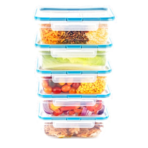 Snapware Total Solution Plastic Meal Prep and Food Storage 10-Piece Set (8.5-Cup Rectangular Containers, BPA Free, Leakproof Lids, Microwave, Dishwasher and Freezer Safe), Clear - Amazon Vine